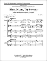 Bless O Lord Thy Servants SATB choral sheet music cover